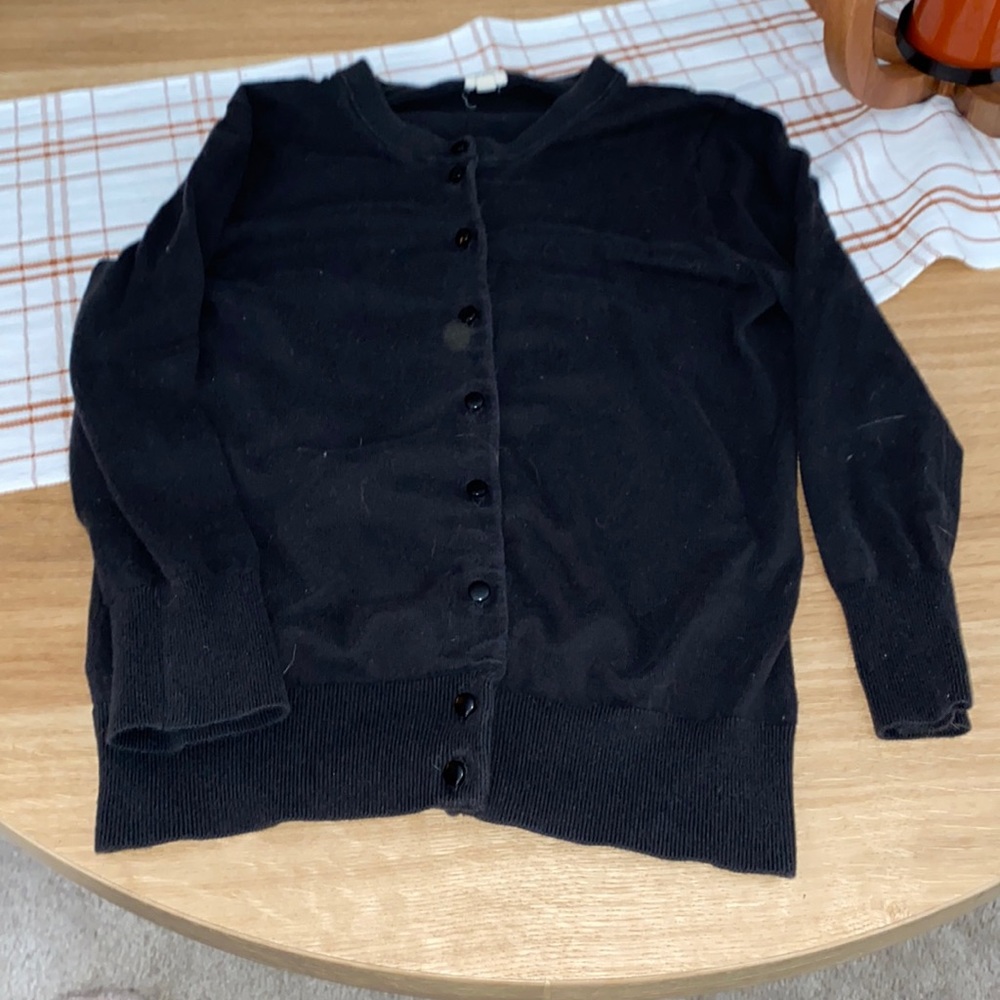 Black J Crew layering sweater